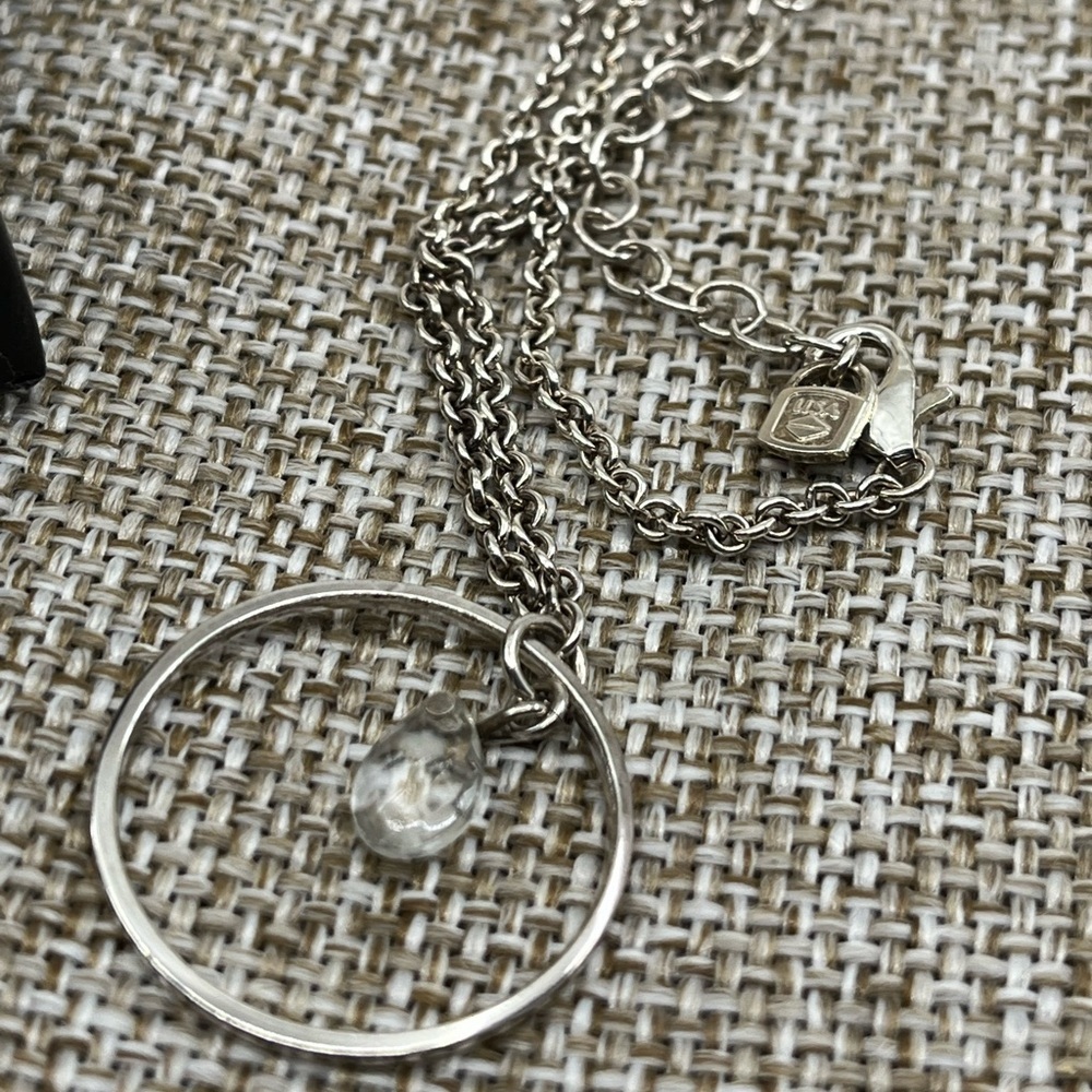 Purely Silver 999 Fine Silver Adjustable Necklace with Circle Pendant Charm - Picture 12 of 16